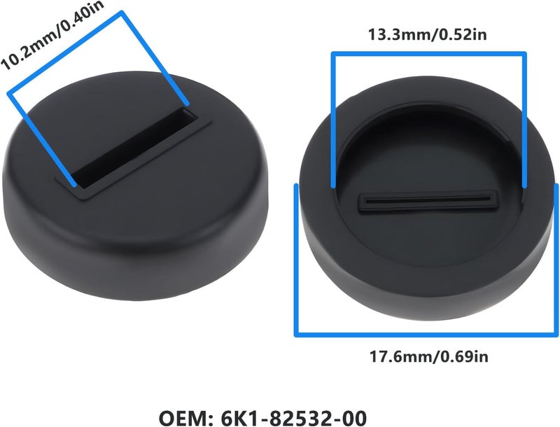 Briny River 2Pcs Outboard Marine Ignition Cap 6K1-82532-00 Compatible with Yamaha 704 6K1 64D 703 Ignition Switches - Image 4